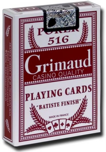 Poker 52 cartes Grimaud rouge